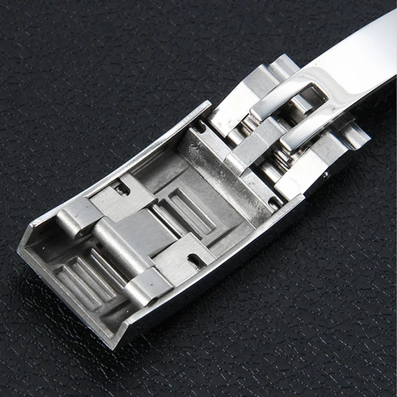 Boucle pliante de verrouillage coulissant en acier inoxydable 316L, 16x9mm, pour fermoir Rolex, Bracelets Submariner Daytona GMT, fermoir de déploiement