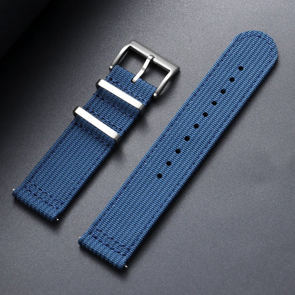 Bracelet en nylon côtelé 20 mm 22 mm pour Tudor pour Omega, bracelet de montre en toile tissée pour homme, noir, militaire, sport, à libération rapide