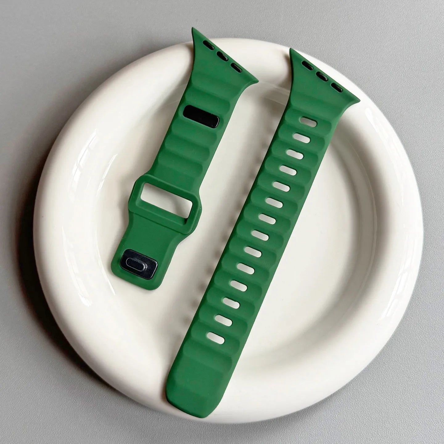Bracelet en silicone irrégulier pour Apple Watch Ultra 49mm 40mm 41mm 44mm 45mm 46mm Correa Bracelet iWatch Series 11 10 9 8 7 6 SE