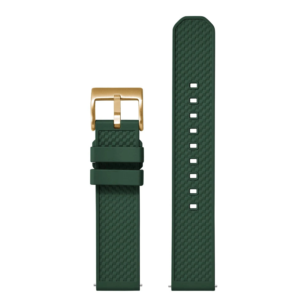 Quick Release FKM Rubber Watch Strap, Fluoroelastomer, 18mm, 20mm, 22mm, for all Watch Brands