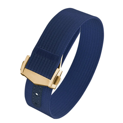 Canvas and Nylon Watch Strap, 18-20-22mm, for Omega X Swatch MoonSwatch for Seiko Men Women Sport, Waterproof, Folding Buckle