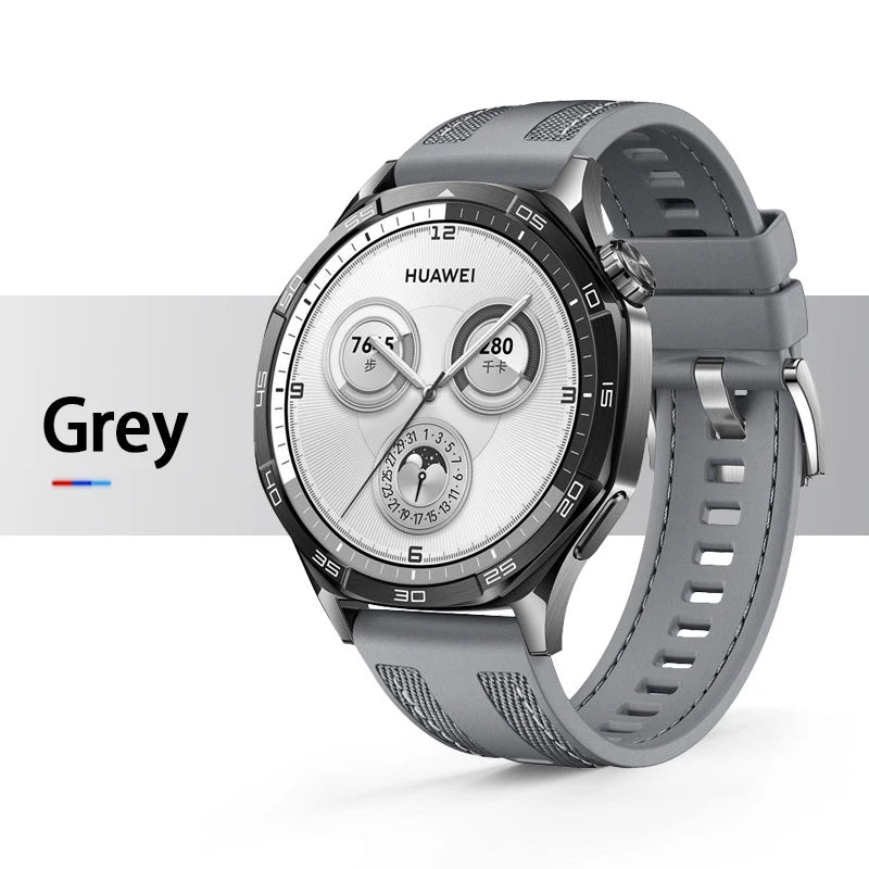 Bracelet en Nylon officiel de 22mm pour montre HUAWEI GT 6 5 4 46mm/montre 4 5 6 Pro/GT 6 5 3 2 Pro, Bracelet en Silicone Composite de 46mm