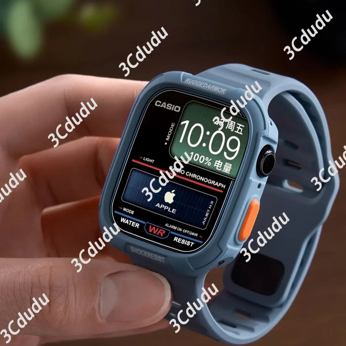 Étui en silicone + bracelet pour Apple Watch Series 11/10/9/8/7/6/SE/Ultra3, bracelet sport avec pare-chocs protecteur