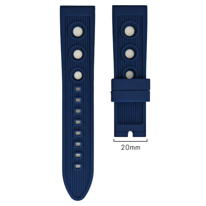 Bracelet de montre en caoutchouc naturel et silicone, 20mm 22mm, pour Breitling HéRITAGE Superocean Avenger Navitimer, bracelet de montre de sport souple, outils