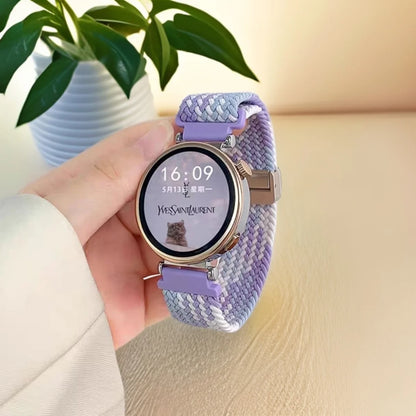 Cinturino elastico intrecciato da 18/20/22mm per Huawei Watch GT6 5 4 3, bracciale magnetico da donna e uomo per Garmin/Samsung
