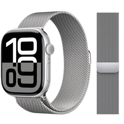 Apple Watch 米兰尼斯表带，46mm 44mm 45mm 40mm 42mm 41mm，适配 iWatch 系列 11 10 9 8 SE 7 6 Ultra 3 2