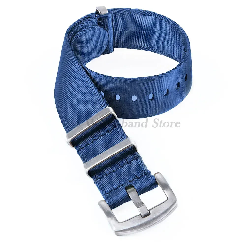 18mm 20mm 22mm Soft Nylon Strap Military Watchband for Samsung Galaxy Nylon Strap for Omega Seamaster 007