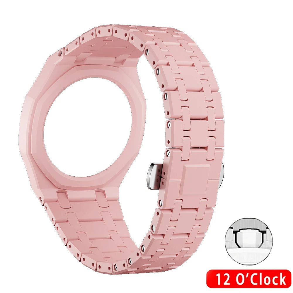 Ceramic case and bracelet for Swatch X AP Royal Pop, integrated modification accessories to transform a pocket watch into a wristwatch