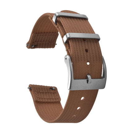 Bracelet de montre en nylon à dégagement rapide-bande durable à texture nervurée en deux pièces 18 mm 20 mm 22 mm pour montres militaires tactiques