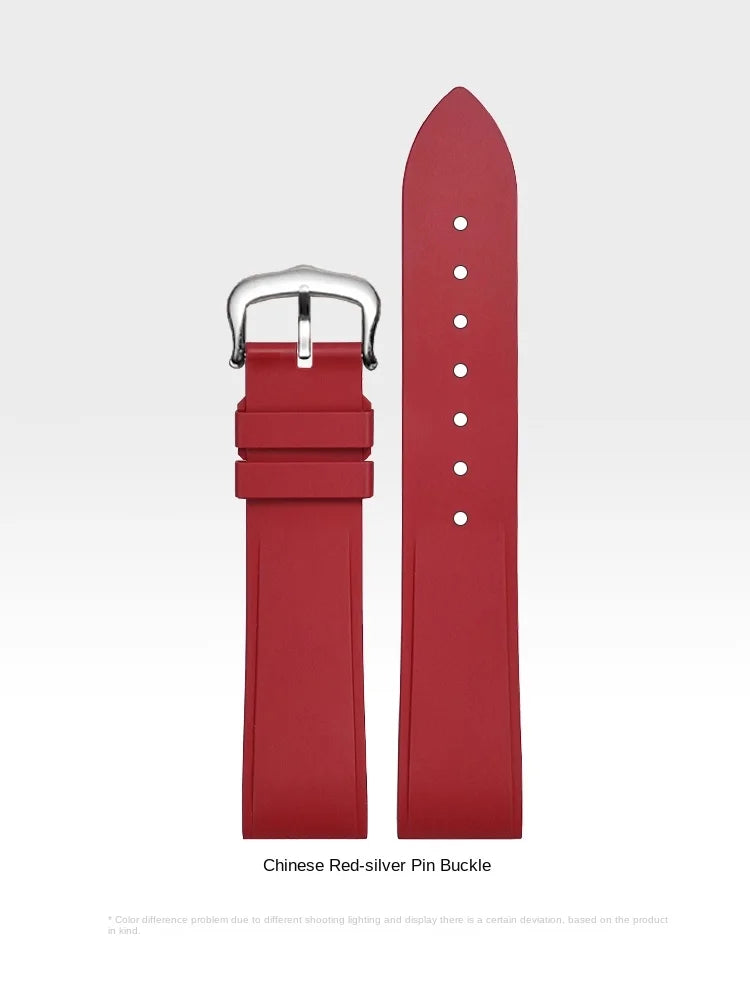 Premium Quality Cartier Dumont Replacement Watch Strap - Fluoroelastomer Rubber Quick Release Medium Large for Women