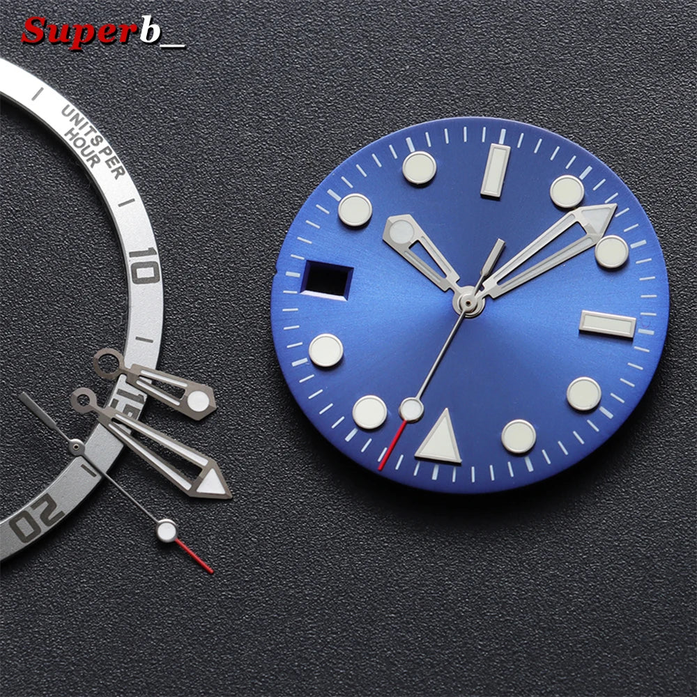 Luminous Watch Hands for Omega Seamaster 300 NH35 NH36, Retrofit Kit for Watch Movements 4R35 4R36 NH35 NH36 7S26