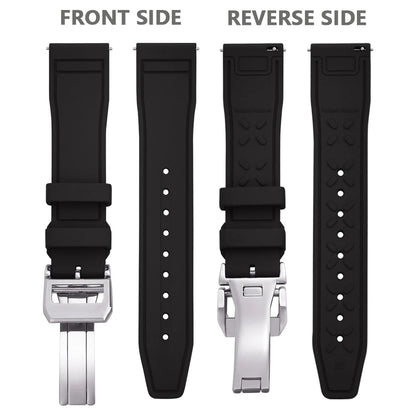 Bracelet en caoutchouc FKM 20mm 21mm 22mm pour montre IWC PILOT Portugal PORTOFINO, bracelet de plongée à libération rapide, montre connectée pour Huawei