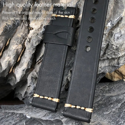 Handmade Quick Release Cowhide Watch Strap, 19mm 20mm 21mm 22mm 23mm 24mm, for Panerai Citizen Seiko TIMEX Oris IWC