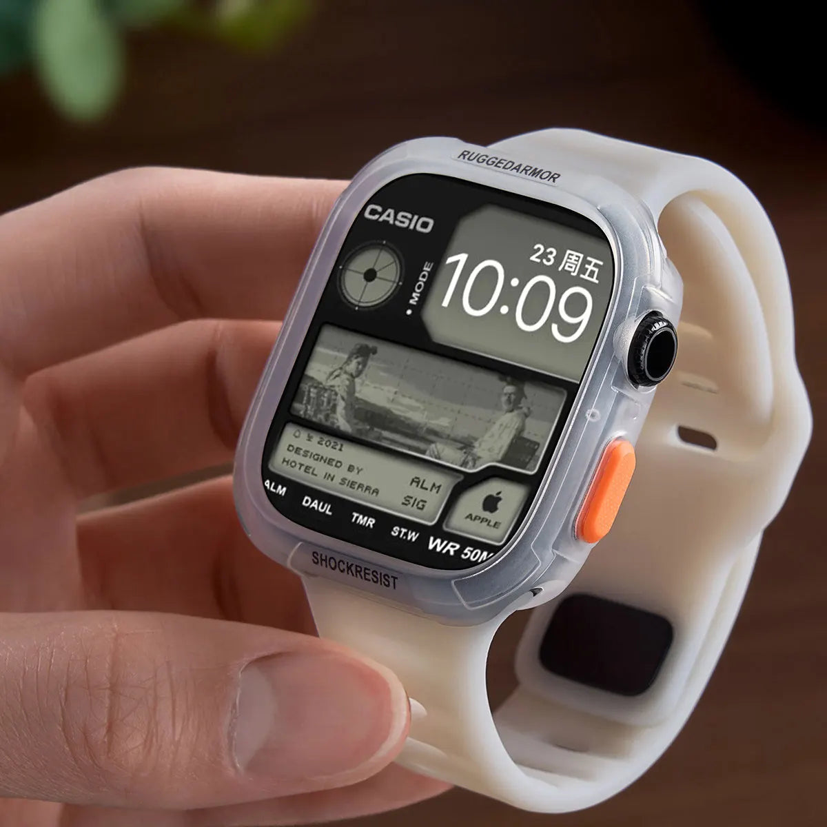 Étui en silicone + bracelet pour Apple Watch Series 11/10/9/8/7/6/SE/Ultra3, bracelet sport avec pare-chocs protecteur