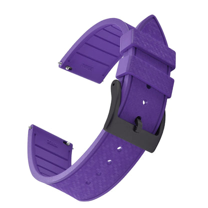 FKM Mosaic Rubber Watch Strap, 20mm 22mm, Quick Release, for Sport Diver, for Rolex Seiko Omega Cartier, Universal Belt