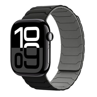 Magnetisches Armband für Apple Watch, 46 mm 44 mm 45 mm 40 mm 42 mm 41 mm, aus Silikon, Correa, Armband für IWatch Serie 11 10 SE 9 8 7 6 5 4 3