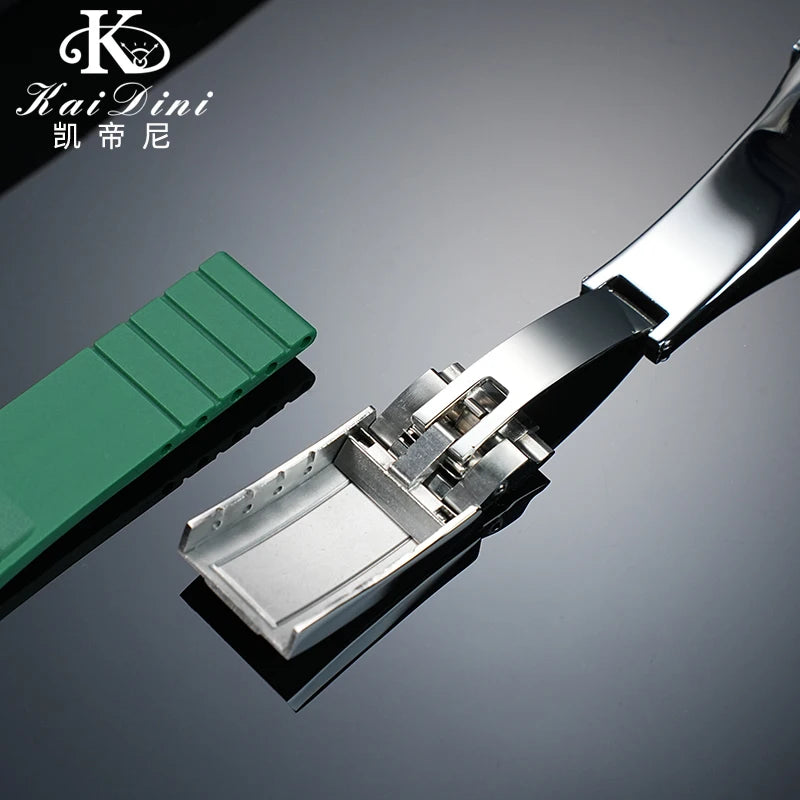 Lien d'extrémité incurvée 20/21/22mm adapté au bracelet TUDOR M79360 M79363, accessoires de bracelet de montre en caoutchouc avec connexion en acier inoxydable