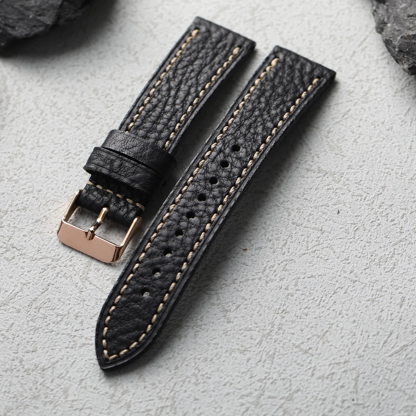 Cinturino in vera pelle italiana MBOX fatto a mano, cinturino da uomo in vera pelle marrone nera morbida non laminata da 18 20 22MM, cinturino per orologio in stile retrò