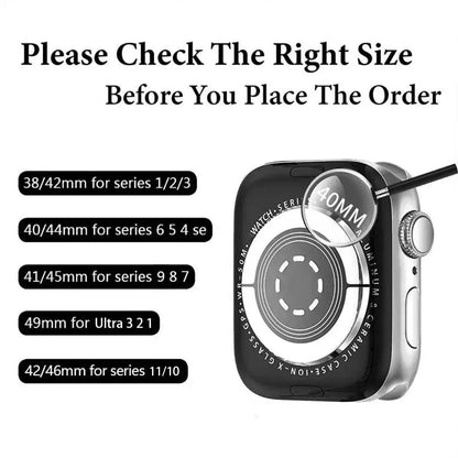 Custodia protettiva in TPU + cinturini in silicone per Apple Watch Ultra 3/2 (49 mm), S11/S10 (46 mm), 42 mm, 45 mm, 44 mm, 41 mm, 40 mm;