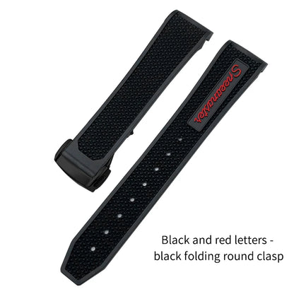Soft Rubber and Silicone Watch Strap, 19mm 21mm 20mm 18mm, for Omega Speedmaster Seamaster 300 Sport Watch, Black and Blue Bracelets