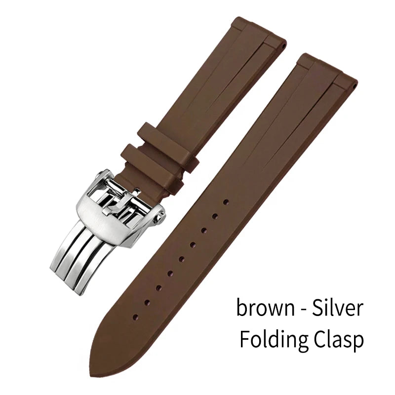Bracelet de montre en caoutchouc fluoré FKM à dégagement rapide, 21mm 22mm, pour Breitling Navitimer Avenger Superocean, bracelet de montre souple coloré