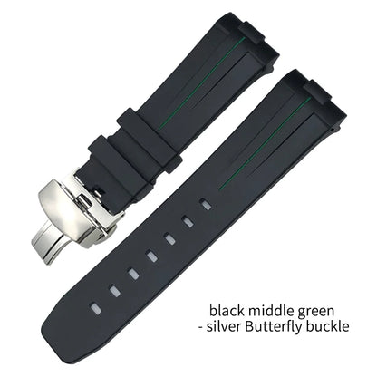 Rubber watch strap for SEIKO 5 Longines Hydroconquest mol Omega Planet Ocean, silicone watch strap, 21mm, 22mm, 23mm, 24mm, new