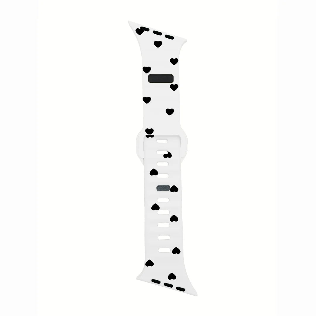 Irregular Silicone Strap for Apple Watch, 40mm 41mm 44mm 45mm 46mm 42mm, Correa, iWatch Series 11 10 9 8 7 SE Ultra