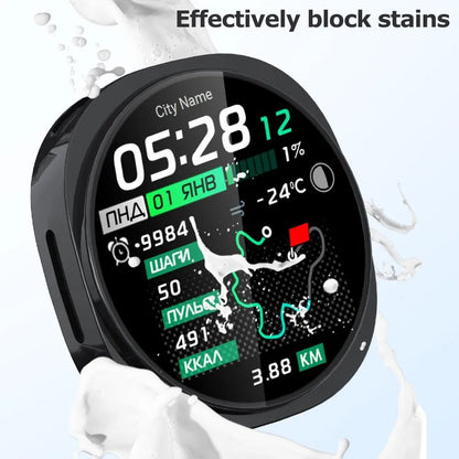 Stainless Steel Watch Band + Case for Samsung Galaxy Watch 8 40mm 44mm, Full Cover Metal Strap