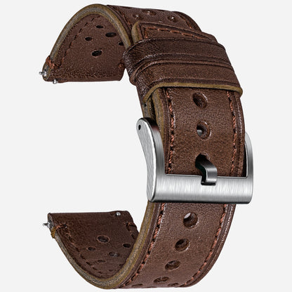 Bracelet de montre en Cuir - Vintage Perforer / Rapide - Universel