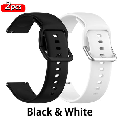 适用于 Amazfit GTS 2/4/3/GTS 2/4 Mini/GTR 4/2/2e 20mm/22mm 及 Amazfit Bip 6/5/3/U Pro 系列的硅胶运动表带