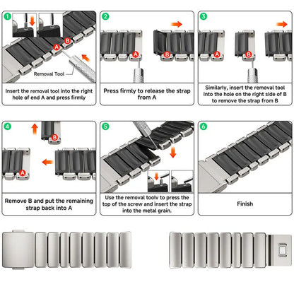 Bracelet de luxe + étui pour Samsung Galaxy Watch 8 40mm 44mm 8 Classic 46mm, étui à couverture complète, boucle magnétique