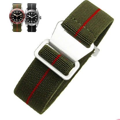 Nylon Watch Strap for Seiko Water Ghost Tudor Samsung, 18mm 20mm 22mm, Universal Men's Sport SmartWatch Band