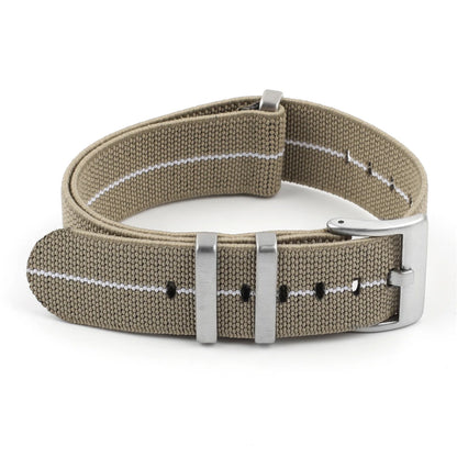 Premium Quality Nylon Watch Strap, 18mm 20mm 22mm, Black, Green, Khaki, Grey, Elastic, Replacement Bracelet for Men