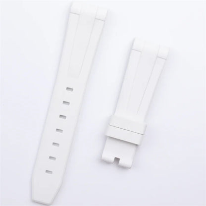 21mm extrémité incurvée doux plongée FKM fluor caoutchouc bracelet de montre accessoires pour bracelet Rolex pour 41mm Submariner Explorer 216570   Ceinture