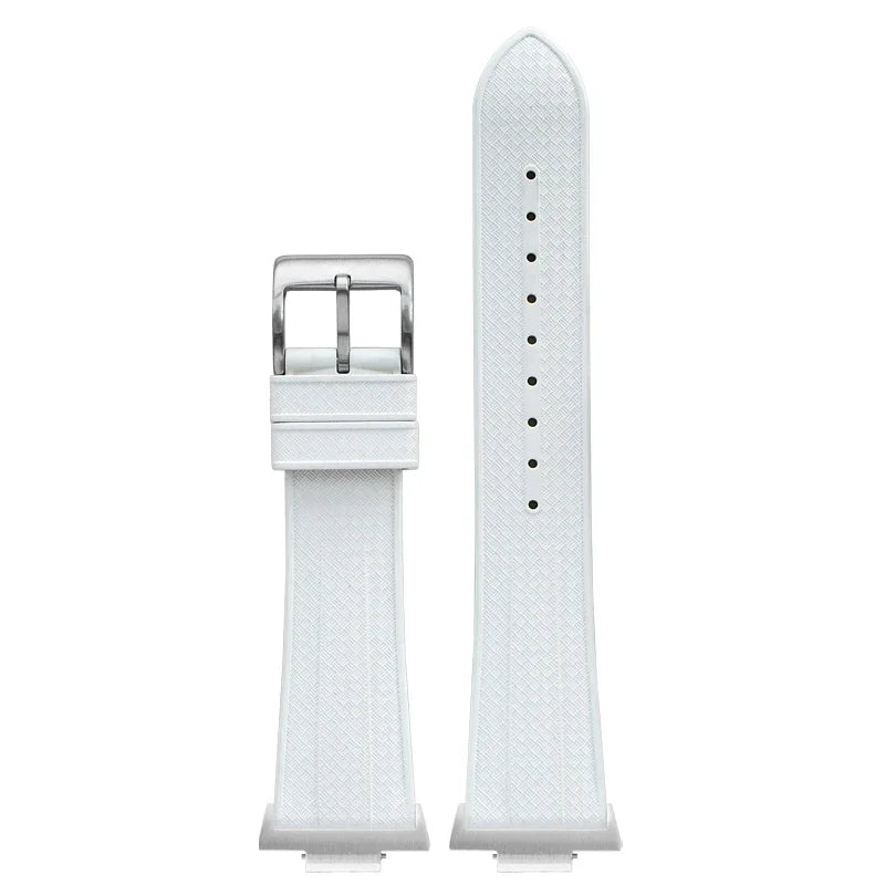Cinturino in caucciù fluorurato per Tissot PRX Powermatic 40mm fibbia in acciaio inossidabile uomo FKM Sport impermeabile cinturino per orologio a sgancio rapido 12mm