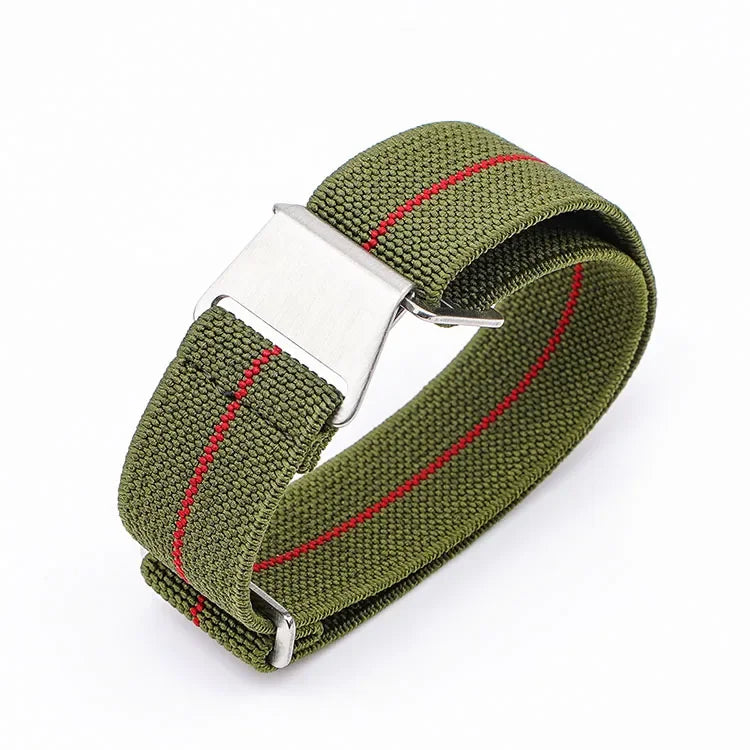 18mm 20mm 22mm 24mm Parachute élastique en Nylon Bracelet de montre hommes Sport de plein air militaire ceinture de sécurité Bracelet accessoires