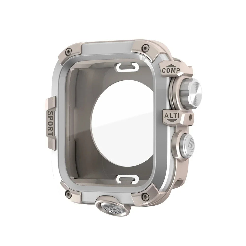 Custodia in lega di alluminio per Apple Watch Series 9 8 7 45 mm per iWatch 654SE 44 mm