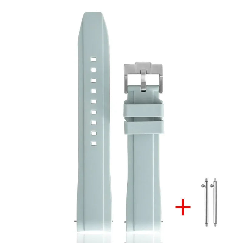 Cinturino in gomma TPU per Omega X Swatch MoonSwatch, ad ansa curva, in silicone, a sgancio rapido, da 20 mm, per cinturino per orologio planetario Snoopy