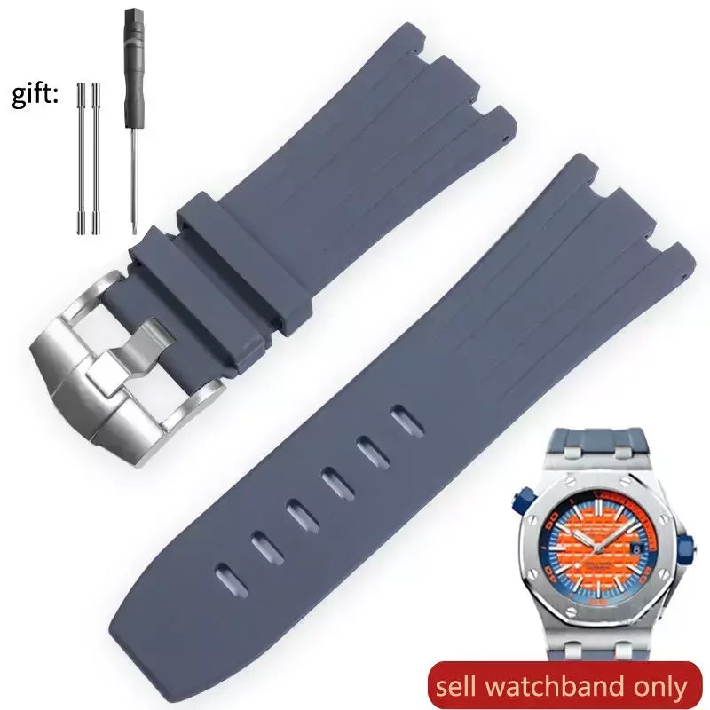 Pour AP Audemars et Piguet 15703 Royal Oak Offshore série étanche en caoutchouc Silicone bracelet de montre 28mm accessoires de montre hommes