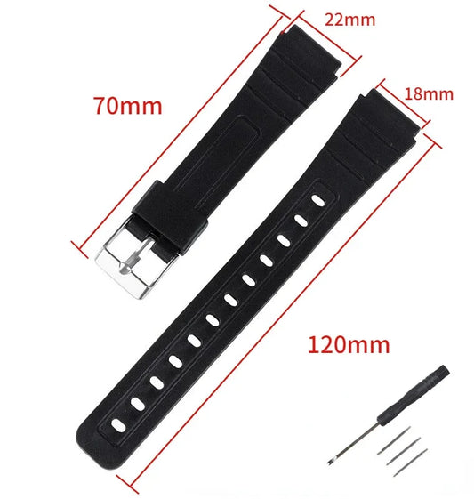 Cinturino in resina universale per orologio Mold, cinturino sportivo in gomma con perno, accessori per orologi, 12mm, 14mm, 16mm, 18mm, 20mm, 22mm