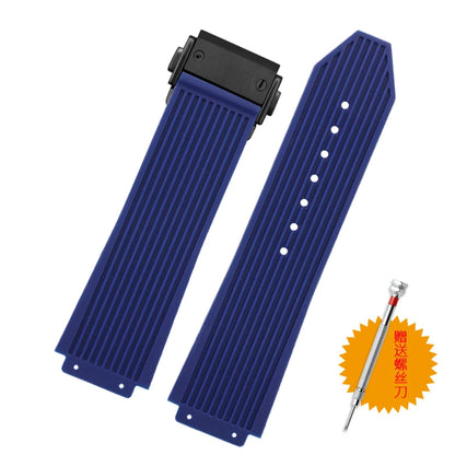Cinturino per orologio da uomo in nylon e silicone, 20 mm, 22 mm, 24 mm, impermeabile e traspirante, in gomma, accessori