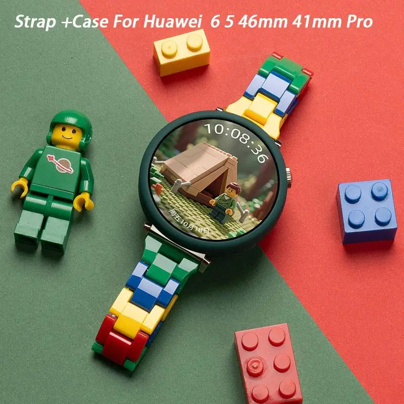 Étui couleur bonbon + bracelet en résine + outil de réglage pour Huawei GT6 41mm Huawei GT6 46mm Huawei GT6 Pro