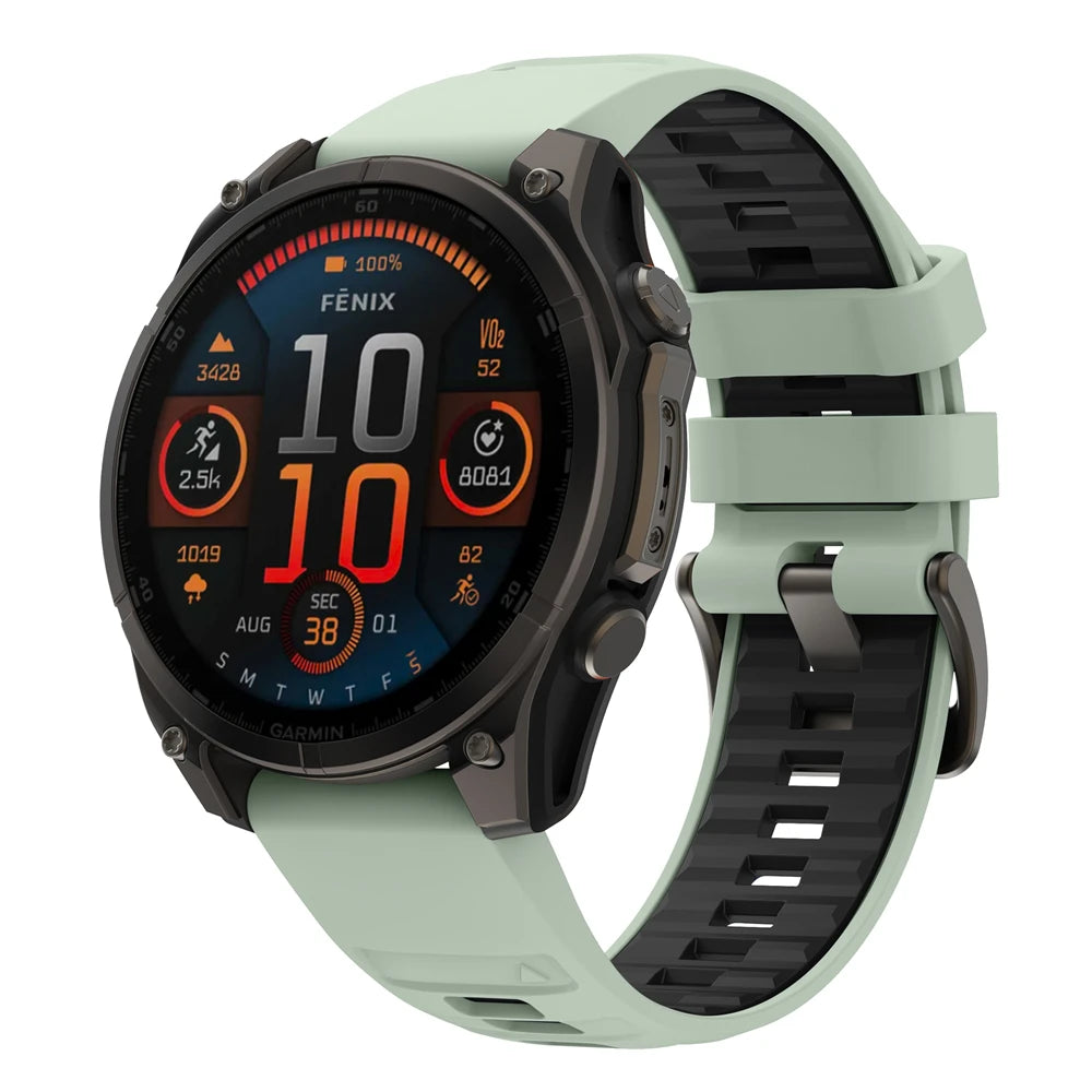 Bracelet en silicone QuickFit 22mm 26mm pour Garmin Fenix 8Pro 7 7X 6X Pro 5X Plus Epix Gen2 Enduro 3 2, bracelet de montre souple à libération rapide