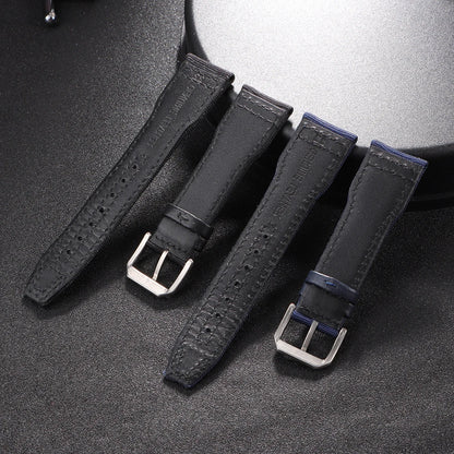 Nylon-Canvas-Uhrenarmband für IWC-Piloten, 20 mm 21 mm 22 mm, wasserdicht, Sport, Rindsleder-Armband für Damen und Herren