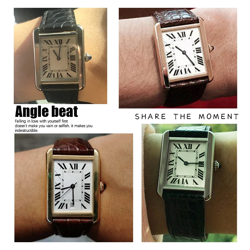 20mm 23mm 17mm 19mm Luxurious Crocodile Leather Watch Strap for Cartier Tank Solo Santos Watch Band American Alligator Men Women