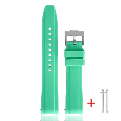 Cinturino in gomma TPU per Omega X Swatch MoonSwatch, ad ansa curva, in silicone, a sgancio rapido, da 20 mm, per cinturino per orologio planetario Snoopy