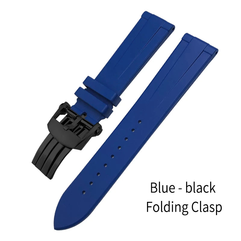 Bracelet de montre en caoutchouc fluoré FKM à dégagement rapide, 21mm 22mm, pour Breitling Navitimer Avenger Superocean, bracelet de montre souple coloré