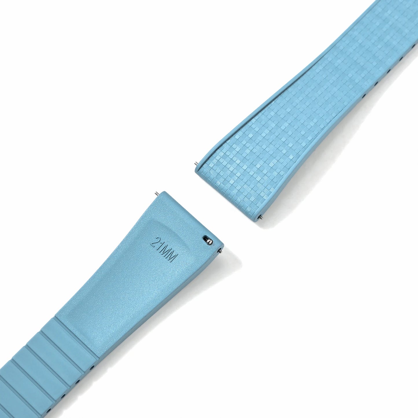 Cinturino per orologio in gomma di alta qualità - Fibbia argento, oro o nero