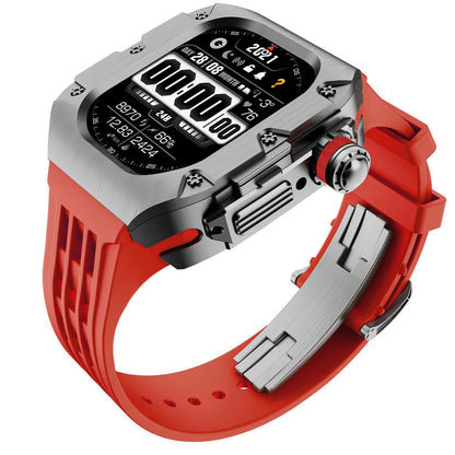 Luxury Mod Kit for Apple Watch Ultra 3 2 49mm, Titanium Alloy Strap for iWatch Series 11 10 9 8 7 6 SE 44mm 45mm