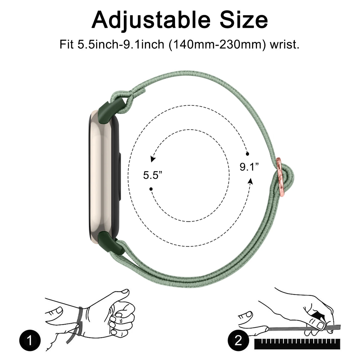 Bracelet en Nylon élastique pour Xiaomi Smart Band 10 9 8 bandes de remplacement pour Xiaomi Smart Band 9 8 Correa Bracelet accessoire